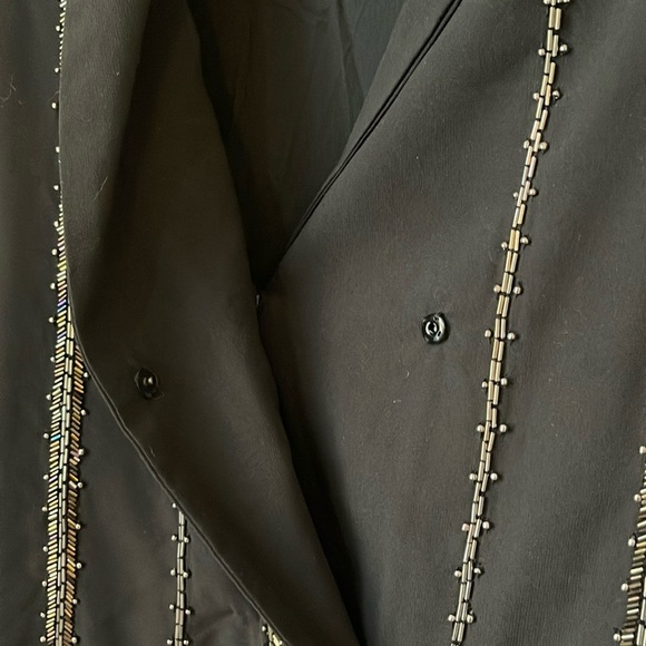 Cleobella Beaded Black Blazer Mini Dress XS - Picture 4 of 8